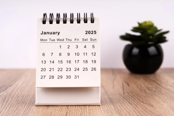 Janeiro 2025 calendario