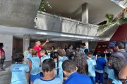 Visita também teve turno da tarde Visita também teve turno da tarde
