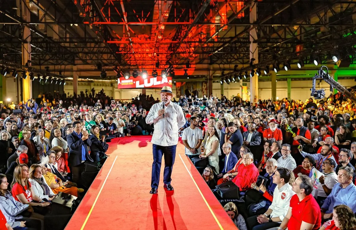 Presidente Lula durante convenção Federação Brasil da Esperança, no Expo Center Norte, São Paulo, em 2 de agosto de 2026 Presidente Lula durante convenção Federação Brasil da Esperança, no Expo Center Norte, São Paulo, em 2 de agosto de 2026