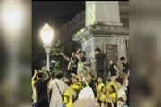 Nikolas em ato na Praça Sete em BH Nikolas em ato na Praça Sete em BH