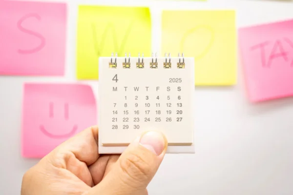 Imagem colorida de calendário