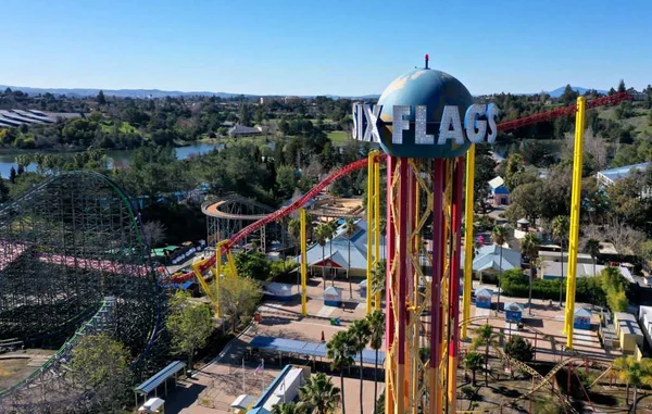 Parque de diversões Six Flags, nos Estados Unidos