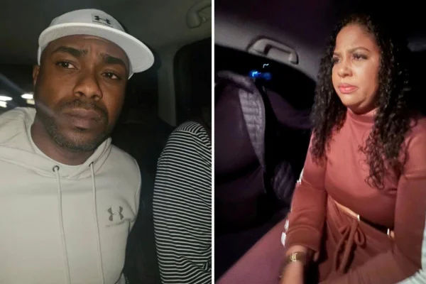 Montagem com fotos coloridas de leber Nóbrega Pereira, conhecido como "Kekeu", e a esposa, Micaely Santos Silva - Metrópoles