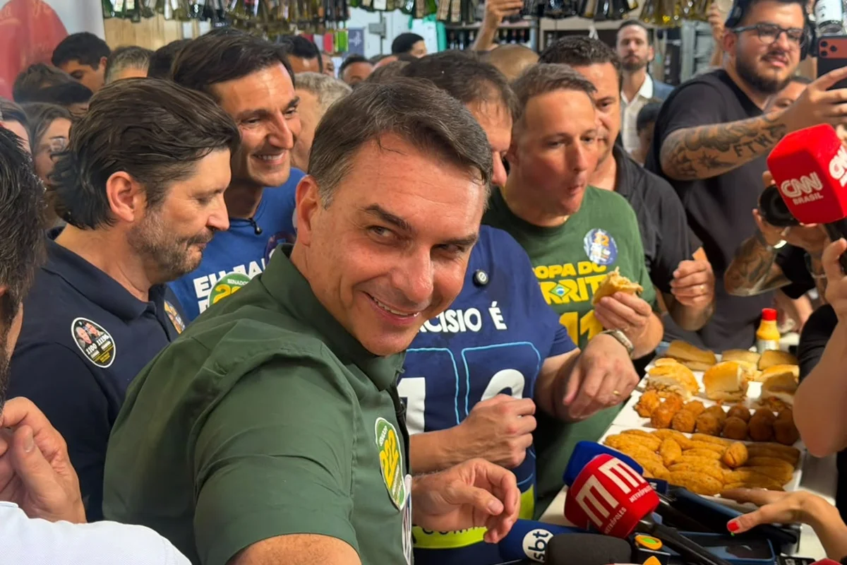 O candidato do PL, Flávio Bolsonaro O candidato do PL, Flávio Bolsonaro