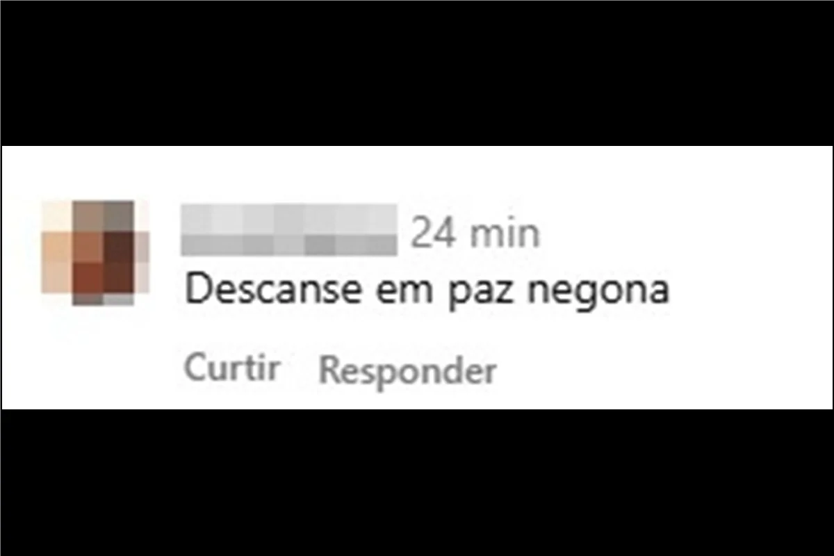 Em outra mensagem, uma conhecida diz: "Descanse em paz" Em outra mensagem, uma conhecida diz: "Descanse em paz"