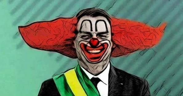 Carlos e Eduardo divulgam imagem de Bolsonaro como Bozo. Entenda