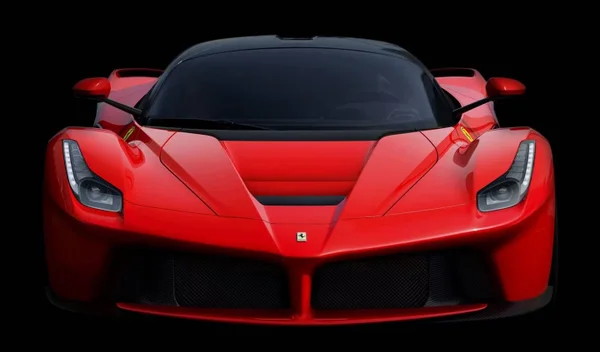 Imagem colorida de uma La Ferrari na cor vermelha - Metrópoles