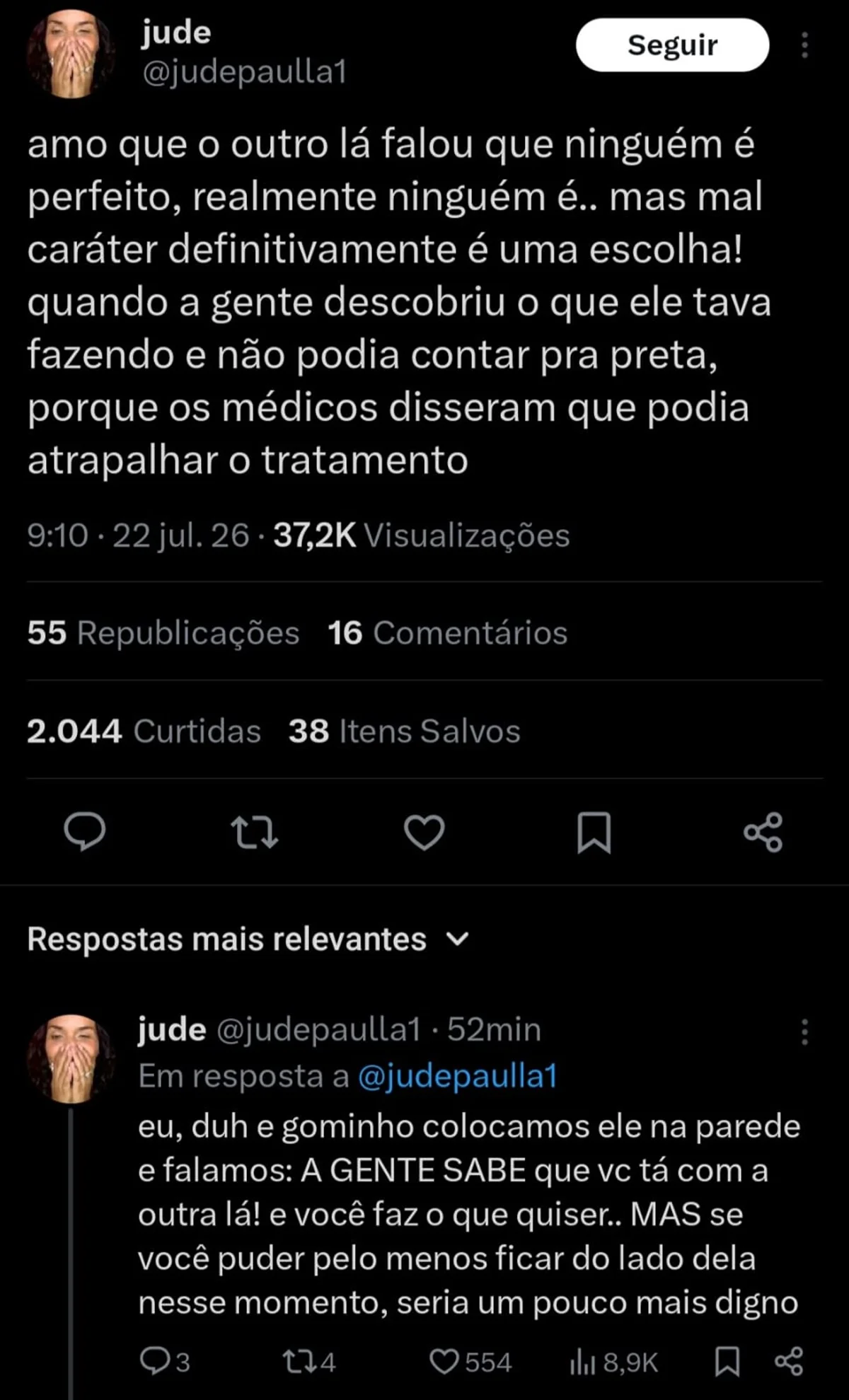 Amiga de Preta Gil, Jude Paulla detona Rodrigo Godoy, ex da cantora, após tom ameaçador Amiga de Preta Gil, Jude Paulla detona Rodrigo Godoy, ex da cantora, após tom ameaçador