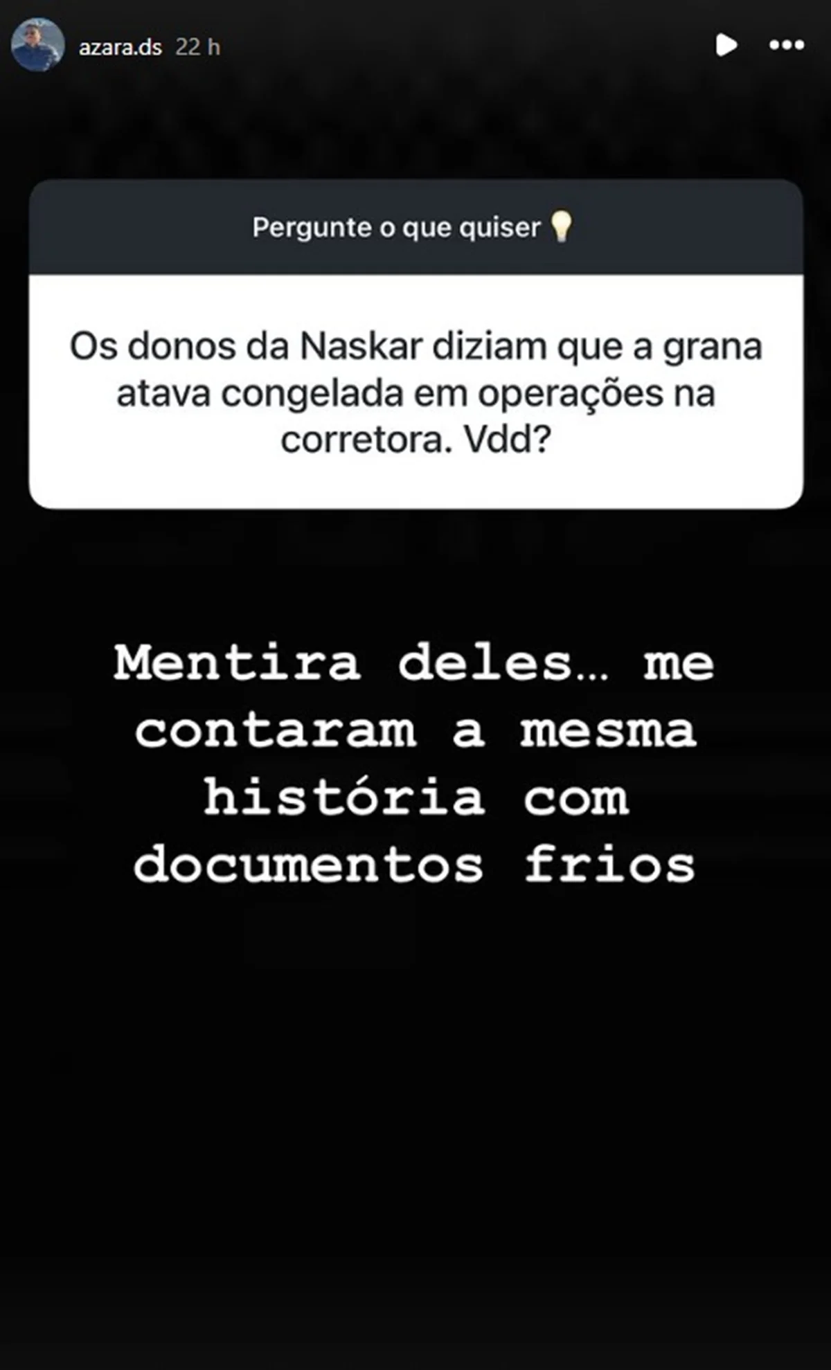 Douglas Silva de Oliveira respondeu perguntas sobre a Naskar Douglas Silva de Oliveira respondeu perguntas sobre a Naskar