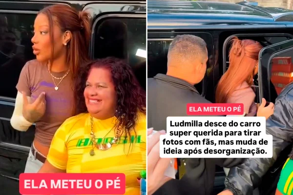 Ludmilla desiste de fotos com fãs após confusão