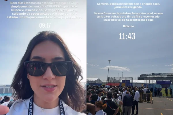 Fila e caos marcam entrada do estádio para final da Copa do Mundo