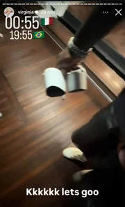 Vini Jr. aparece carregando saltos de Virginia antes de jantar romântico na Itália Vini Jr. aparece carregando saltos de Virginia antes de jantar romântico na Itália
