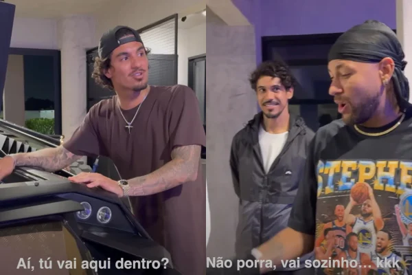 Foto colorida de Medina e Neymar - Metrópoles