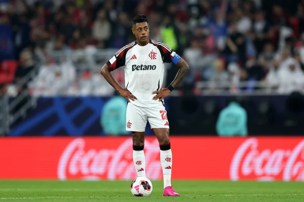 Imagem colorida de Bruno Henrique, do Flamengo