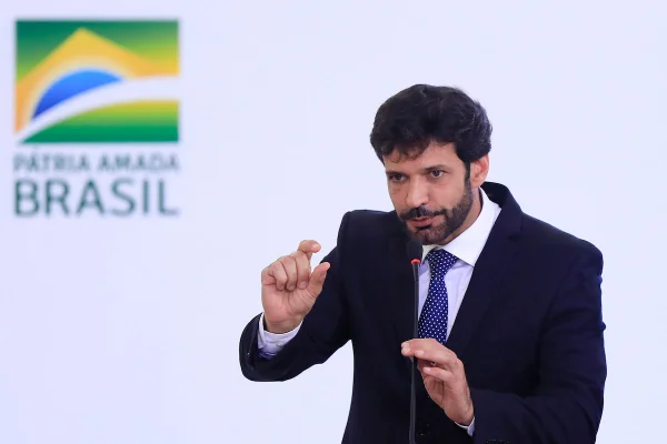 ministro do Turismo Marcelo Álvaro durante Cerimônia de Lançamento da Retomada do Turismo de Lançamento da Retomada do Turismo