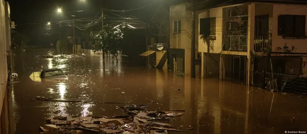 Em Estrela, nível do Rio Taquari volta a subir depois das chuvas no fim de semana - Metrópoles
