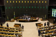 O plenário da Câmara contou com poucos deputados no dia 2/6 de 2025. O plenário da Câmara contou com poucos deputados no dia 2/6 de 2025.