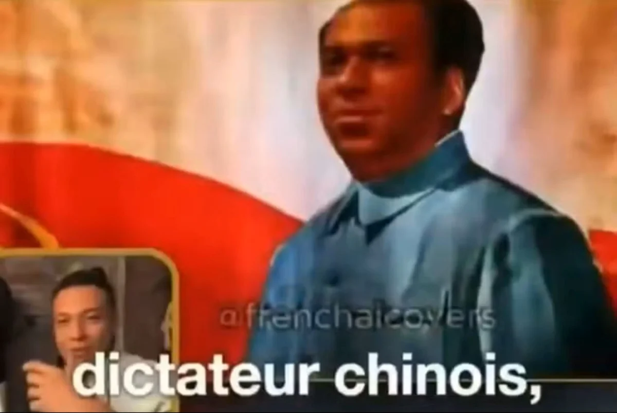 Montagem de Mbappé com Mao-Tse tung Montagem de Mbappé com Mao-Tse tung