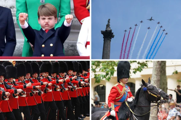 Caretas de Louis e apuro com cavalo: veja fotos do Trooping the Colour