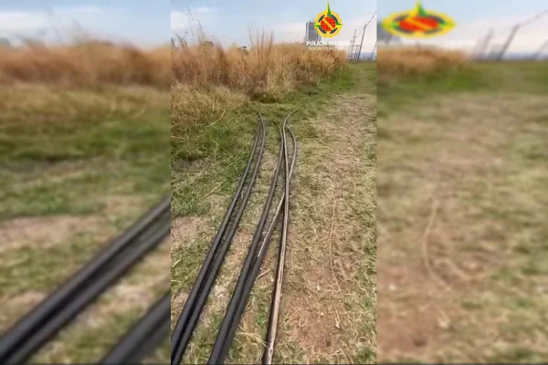 Cabo de energia furtado em gramado