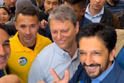 Mello Araújo ao lado de Tarcísio e Numes