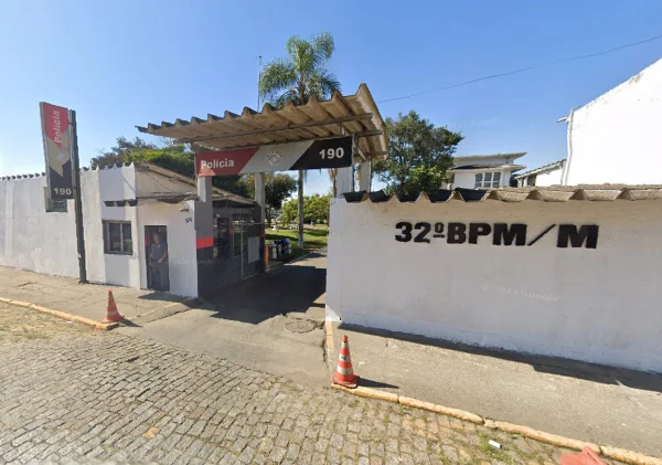 Fachada da sede do 32º Batalhão Metropolitano