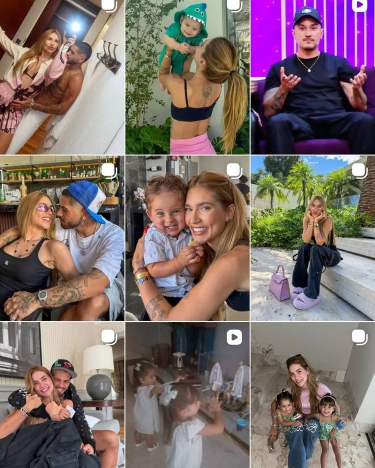 Feed de Virginia no Instagram com fotos de Zé Felipe Feed de Virginia no Instagram com fotos de Zé Felipe