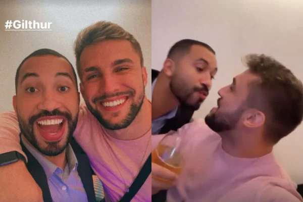 Gil do Vigor tenta roubar beijo de Arthur e web pira: “Cachorrada”
