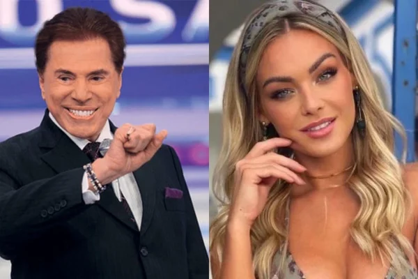 Barbara Heck e Silvio Santos