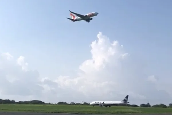 Vídeo: avião arremete para evitar colisão em Fernando de Noronha
