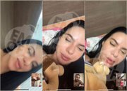 Tamires Assis aparece em conversa com Davi Brito, que está segurando uma arma