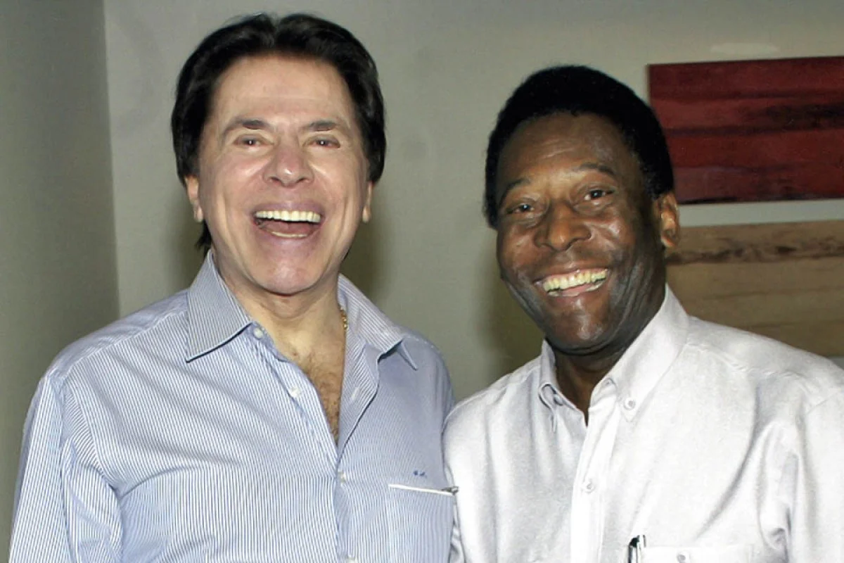 Silvio Santos e Pelé, em foto de 2004 Silvio Santos e Pelé, em foto de 2004