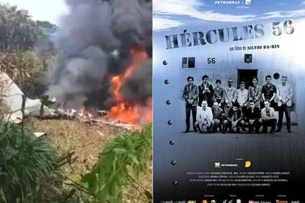 Montagem acidente Hércules C130 na Colômbia + Cartaz do Filme Hércules 56