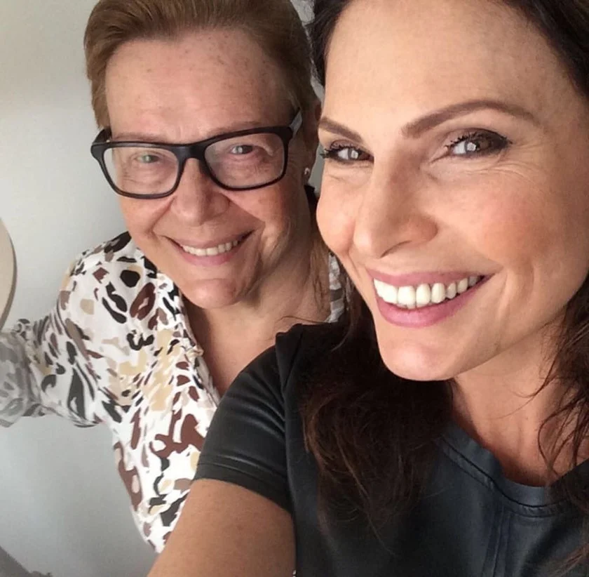 Laura Muller e a mãe Laura Muller e a mãe