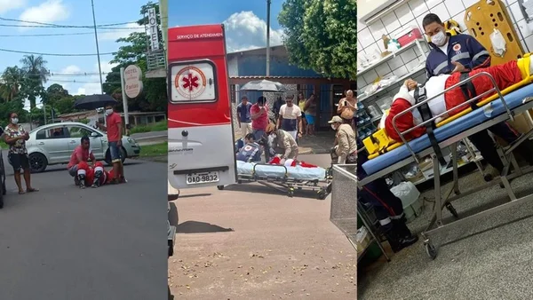 Papai Noel cai de carro e precisa do resgate do Samu no interior do MS