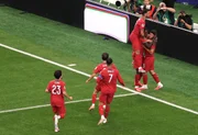 Seleção de Portugal comemora o primeiro gol marcado na Copa do Mundo de 2026 Seleção de Portugal comemora o primeiro gol marcado na Copa do Mundo de 2026
