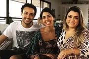Preta Gil ao lado dos irmãos José Gil e Bela Gil Preta Gil ao lado dos irmãos José Gil e Bela Gil