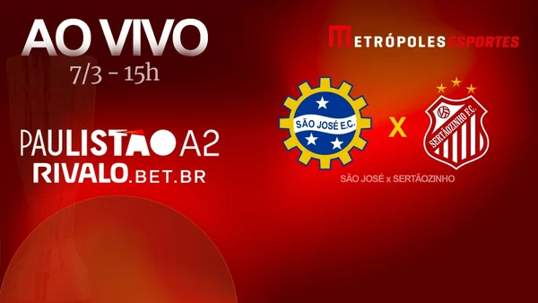 Paulistão A2 2026: assista a São José x Sertãozinho ao vivo no YouTube