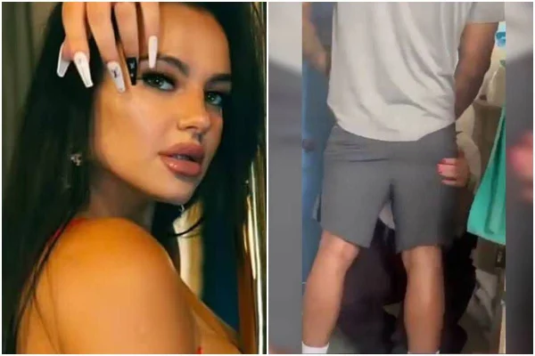 Mulher ao lado de homem de costas