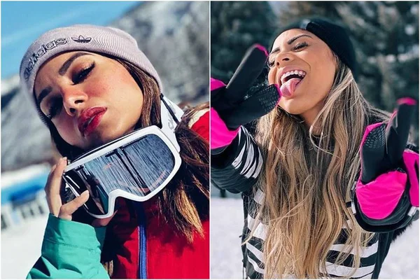 Lexa mostra talento de Anitta, que faz pizza improvisada em Aspen