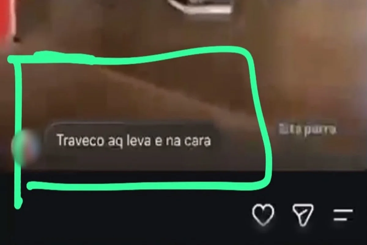 Prints das redes sociais mostram ameaças feitas à aluna após a agressão Prints das redes sociais mostram ameaças feitas à aluna após a agressão
