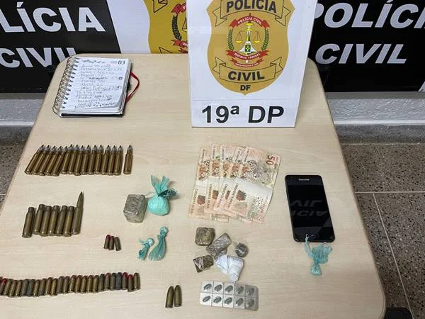 munições apreendidas