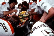 Ayrton Senna pilotou o modelo MP4/6 da McLaren, em 1991 Ayrton Senna pilotou o modelo MP4/6 da McLaren, em 1991