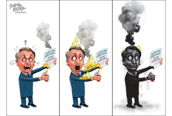 Charge do Amarildo