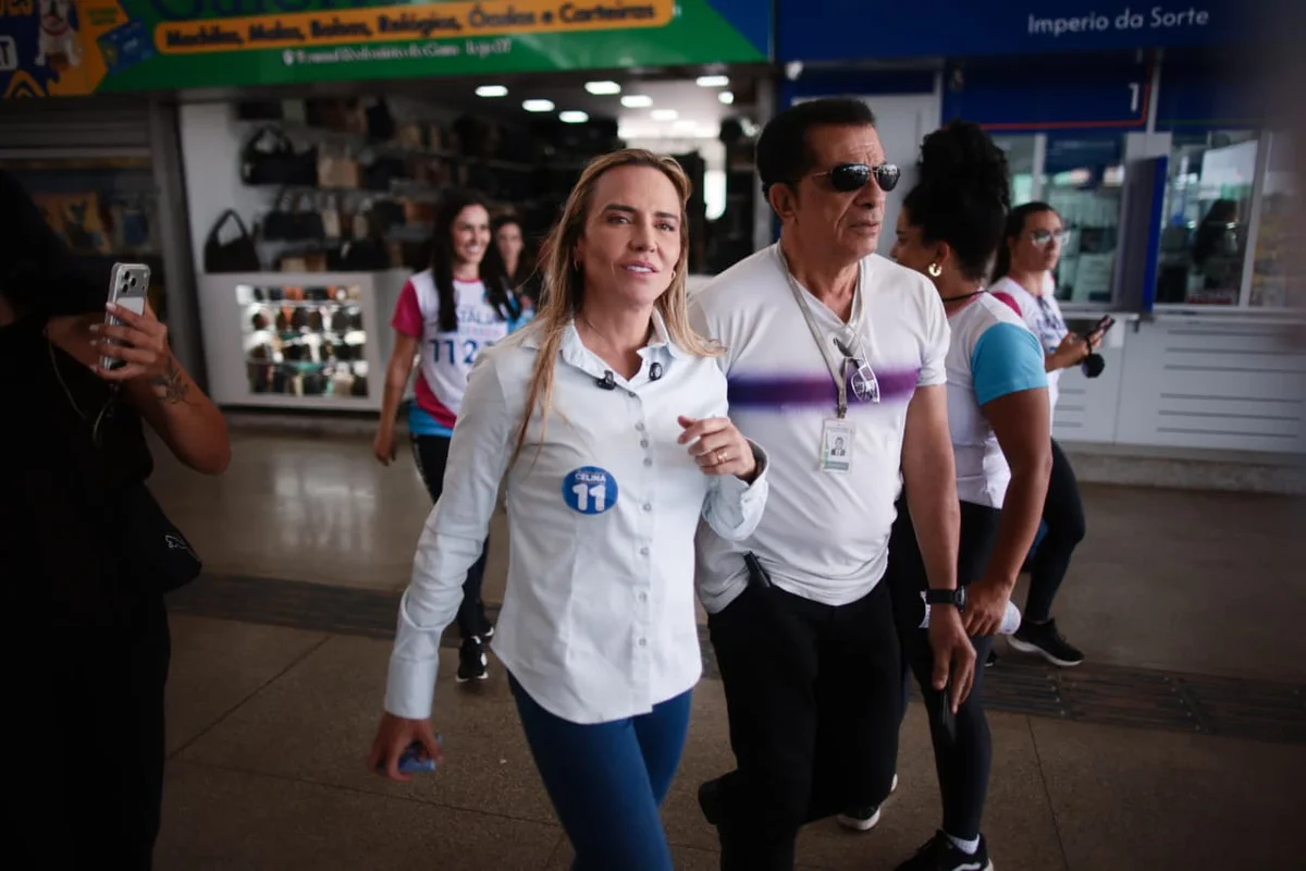 A governadora Celina Leão em agenda na Rodoviária do Gama A governadora Celina Leão em agenda na Rodoviária do Gama