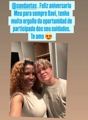 Rosania Nunes se declarou a Davi Lucca, filho de Neymar e Carol Dantas