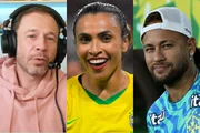 Tiago Leifert, Marta e Neymar Jr. Tiago Leifert, Marta e Neymar Jr.