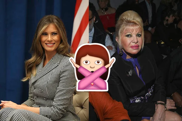 Barraco: primeira mulher de Trump e Melania se ofendem em público