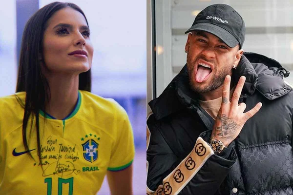 Fotos de coloridas Jéssica Turini e Neymar Jr., montagem