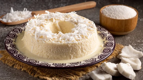 Bolo de tapioca cremoso sem forno